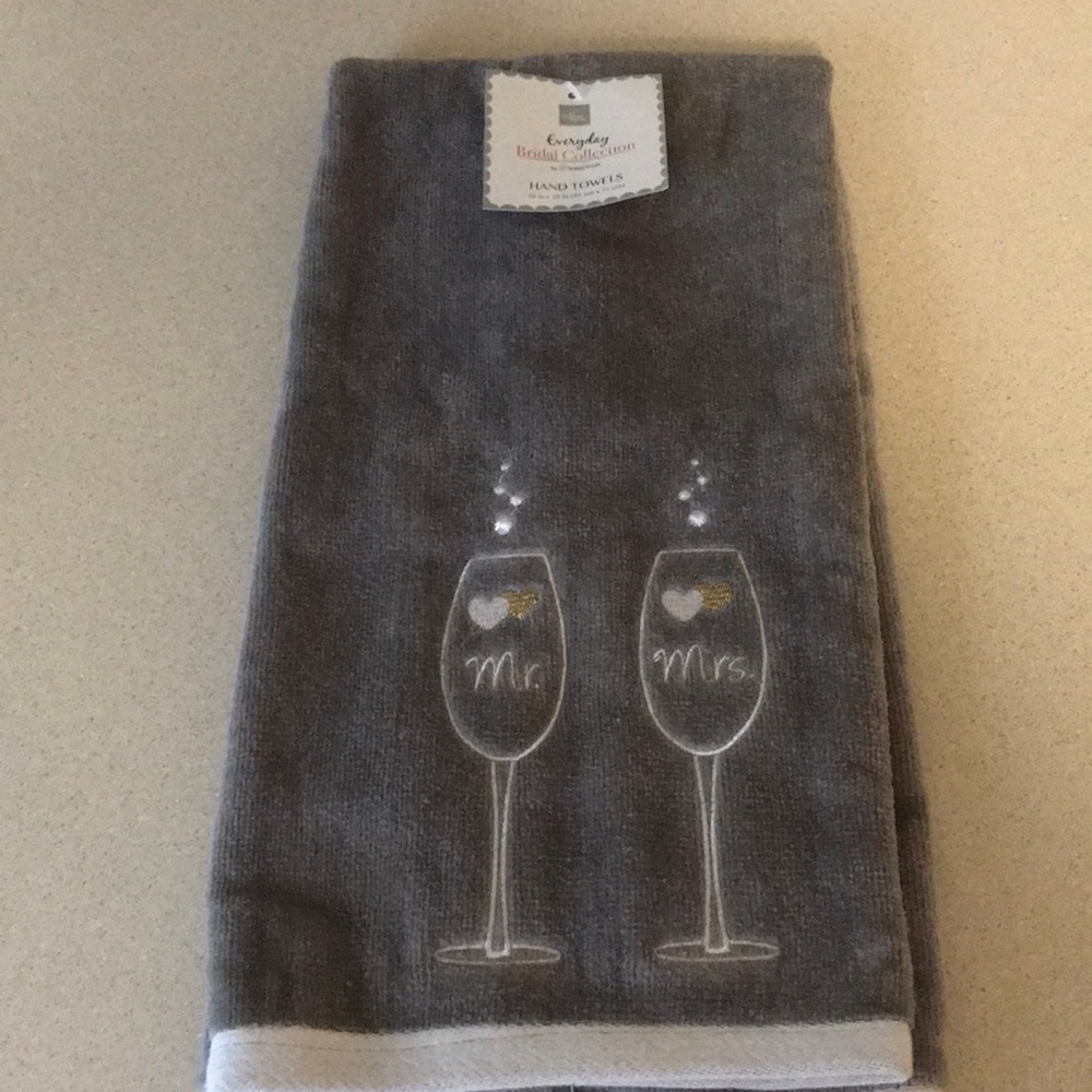 NEW Mr. and Mrs. Hand Towel